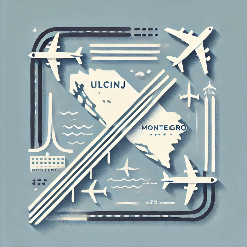 Anbindung Ulcinjs an regionale Zentren und Flugh&auml;fen &ndash; Illustration