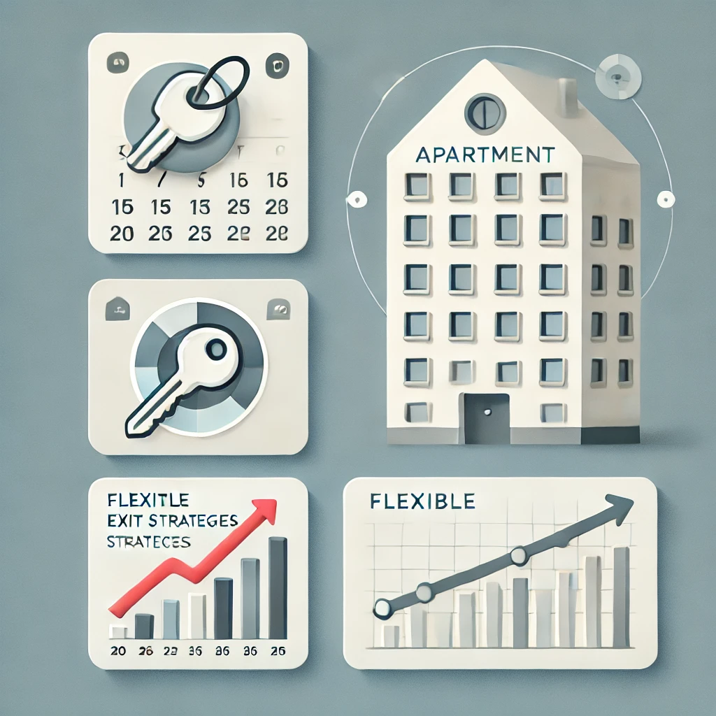 Betrieb, Vermietung und Exit-Strategie &ndash; Illustration