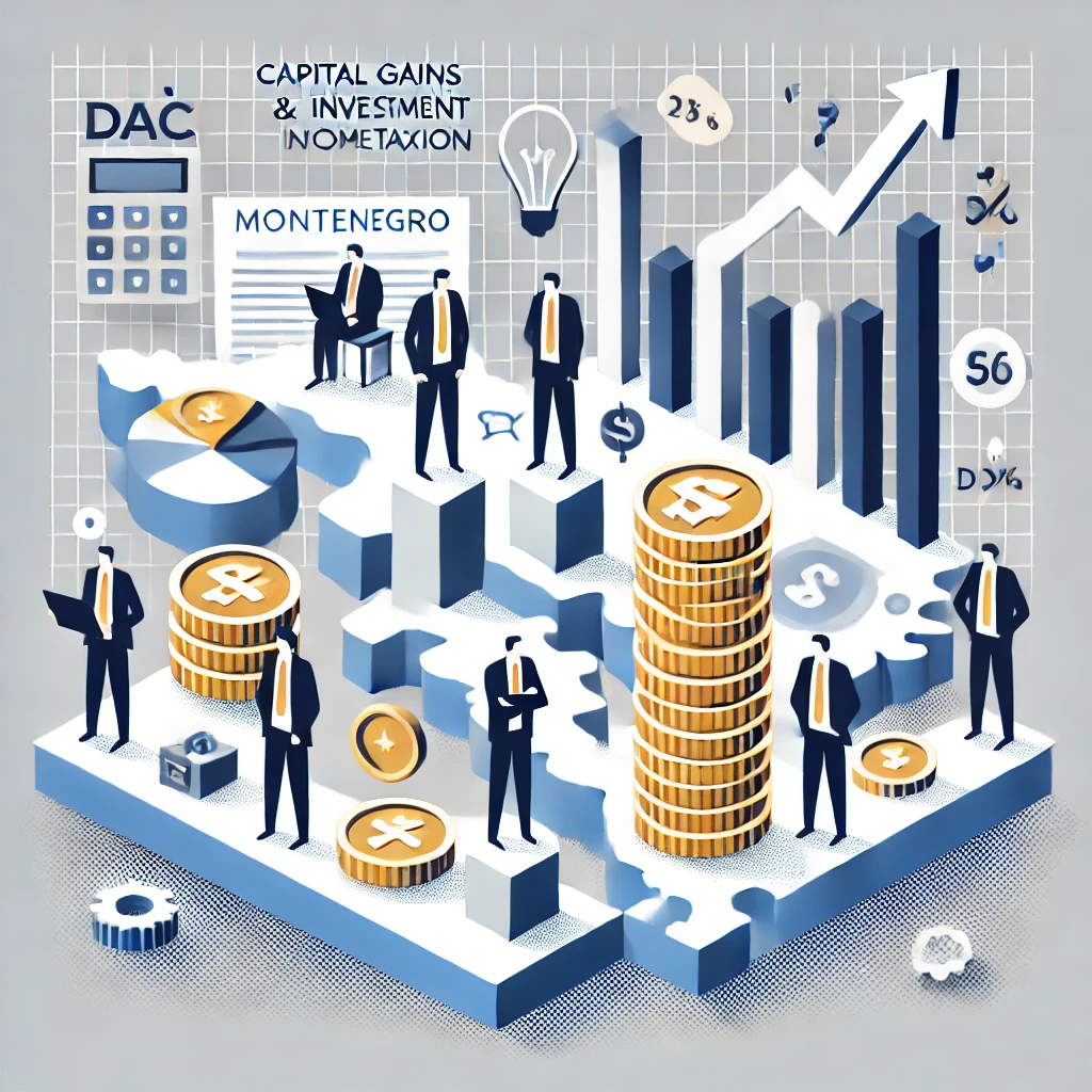 Symbolgrafik Kapitalertragsteuer in Montenegro