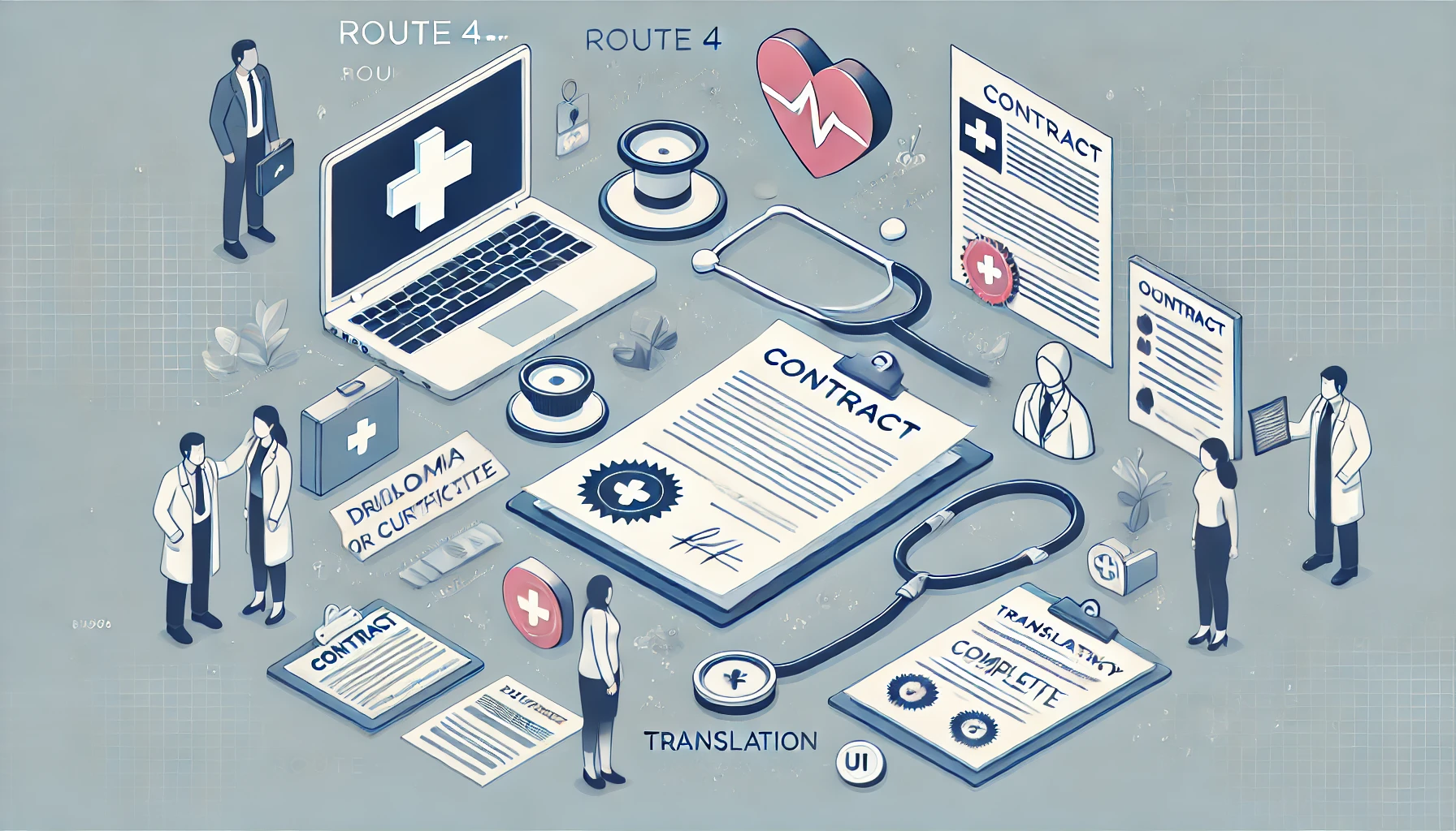 Route-Check: Aufenthalt im Gesundheitswesen &uuml;ber Arbeitsvertrag und Qualifikationsnachweise