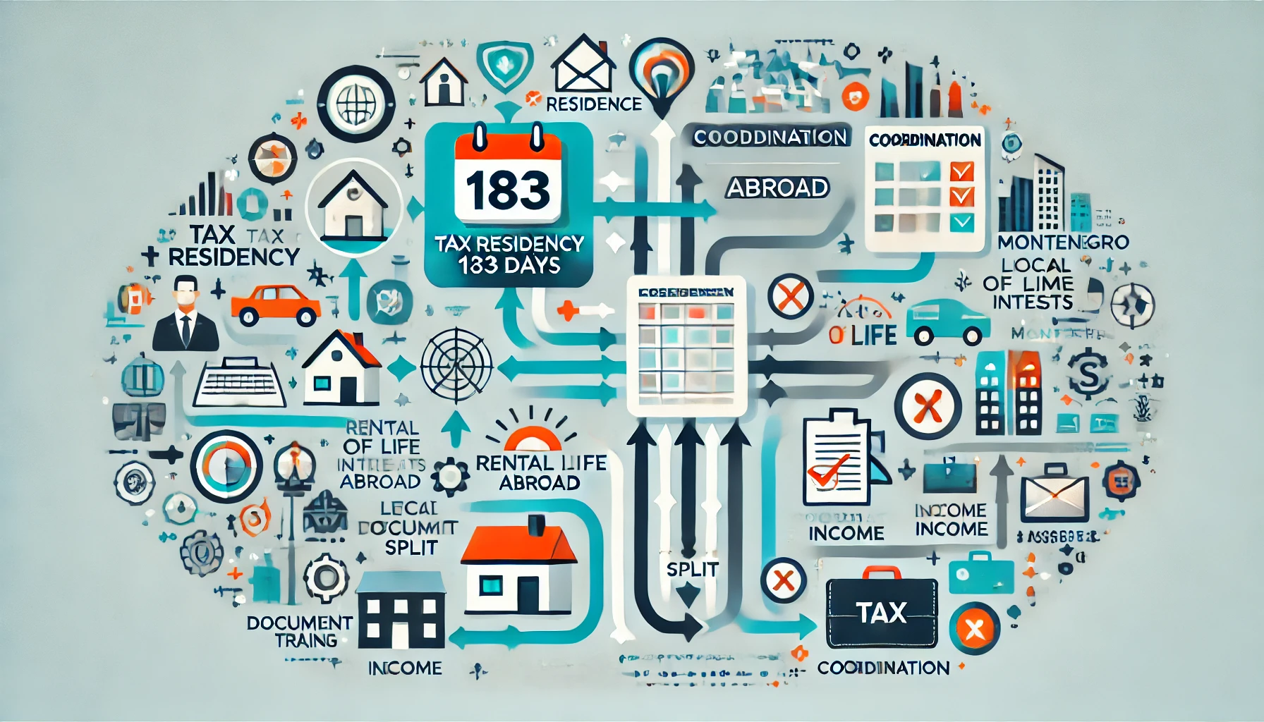 Steuerans&auml;ssigkeit Montenegro &ndash; 183-Tage-Regel, Lebensmittelpunkt und Koordination
