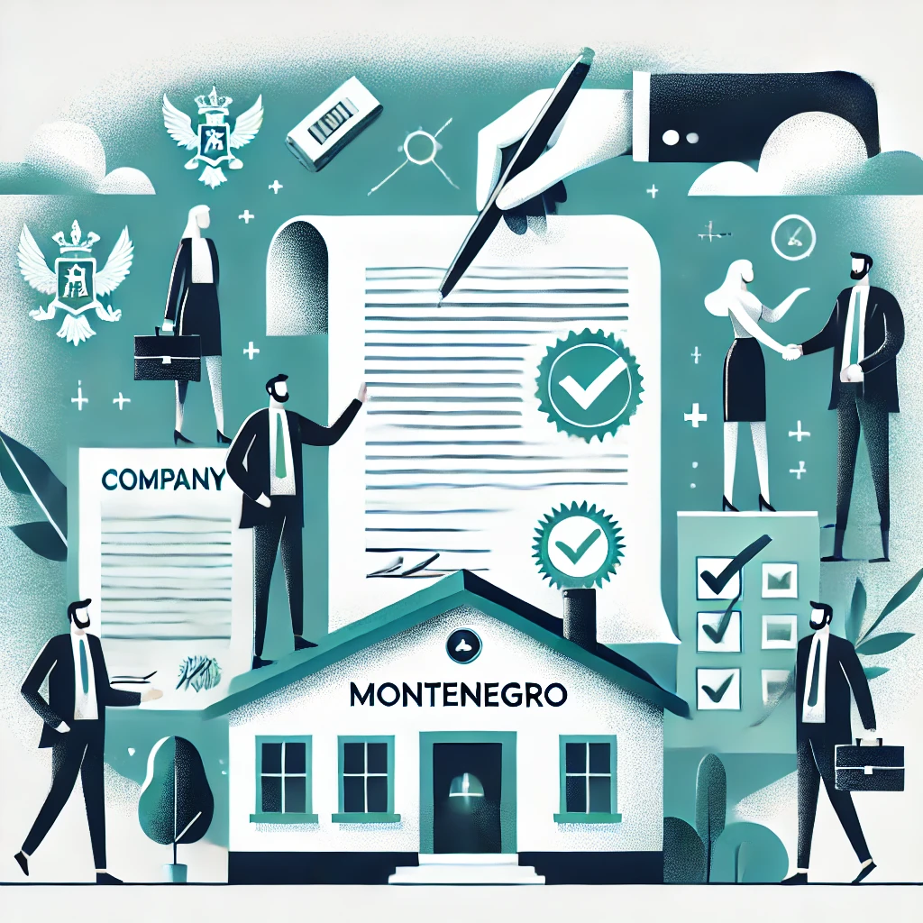 Firmengr&uuml;ndung in Montenegro &ndash; Symbolgrafik