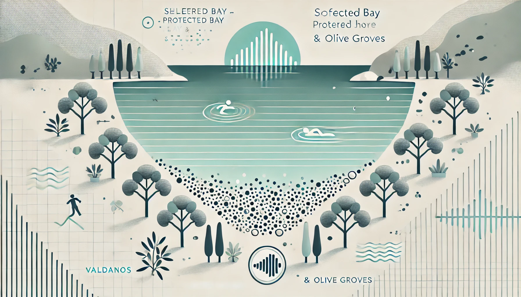 Ulcinj als Reiseziel: Valdanos &ndash; gesch&uuml;tzte Bucht mit Olivenhainen