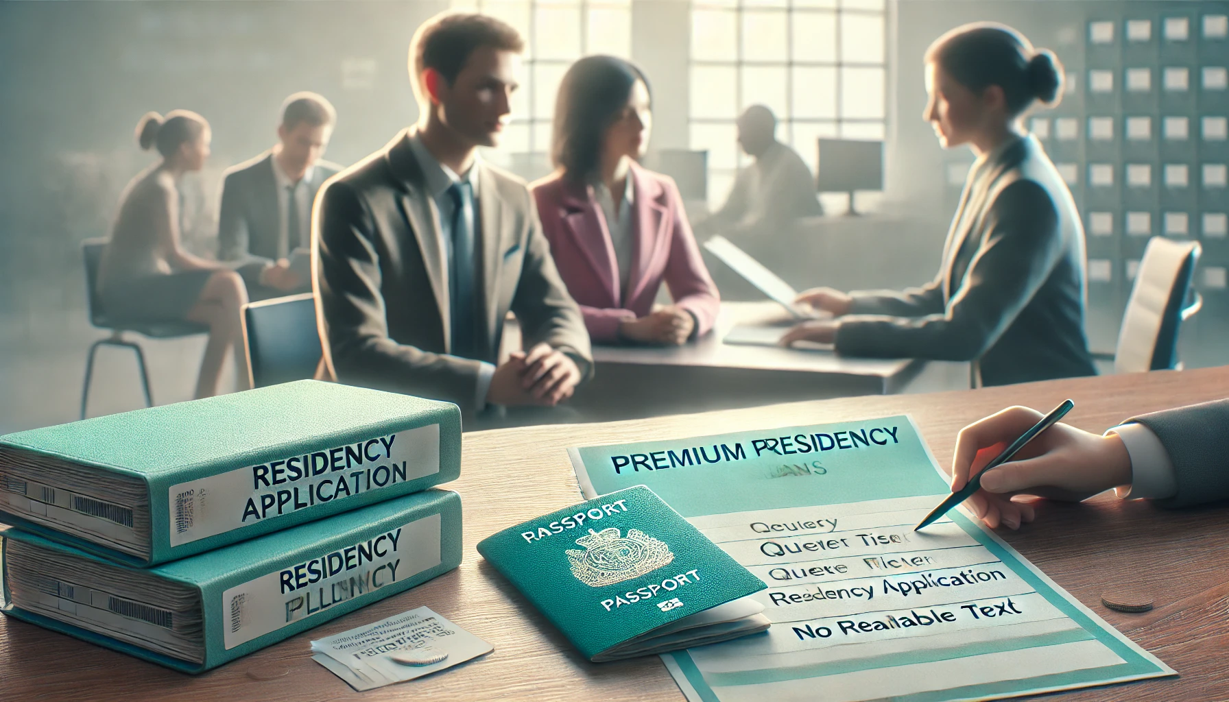 Aufenthaltserlaubnis und langfristiger Aufenthalt &ndash; Symbolgrafik