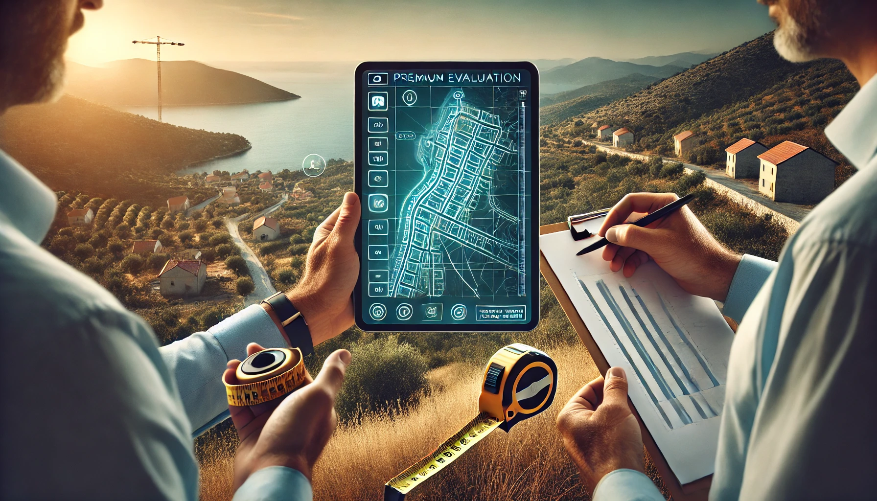 Grundst&uuml;cke und Planung &ndash; Symbolgrafik