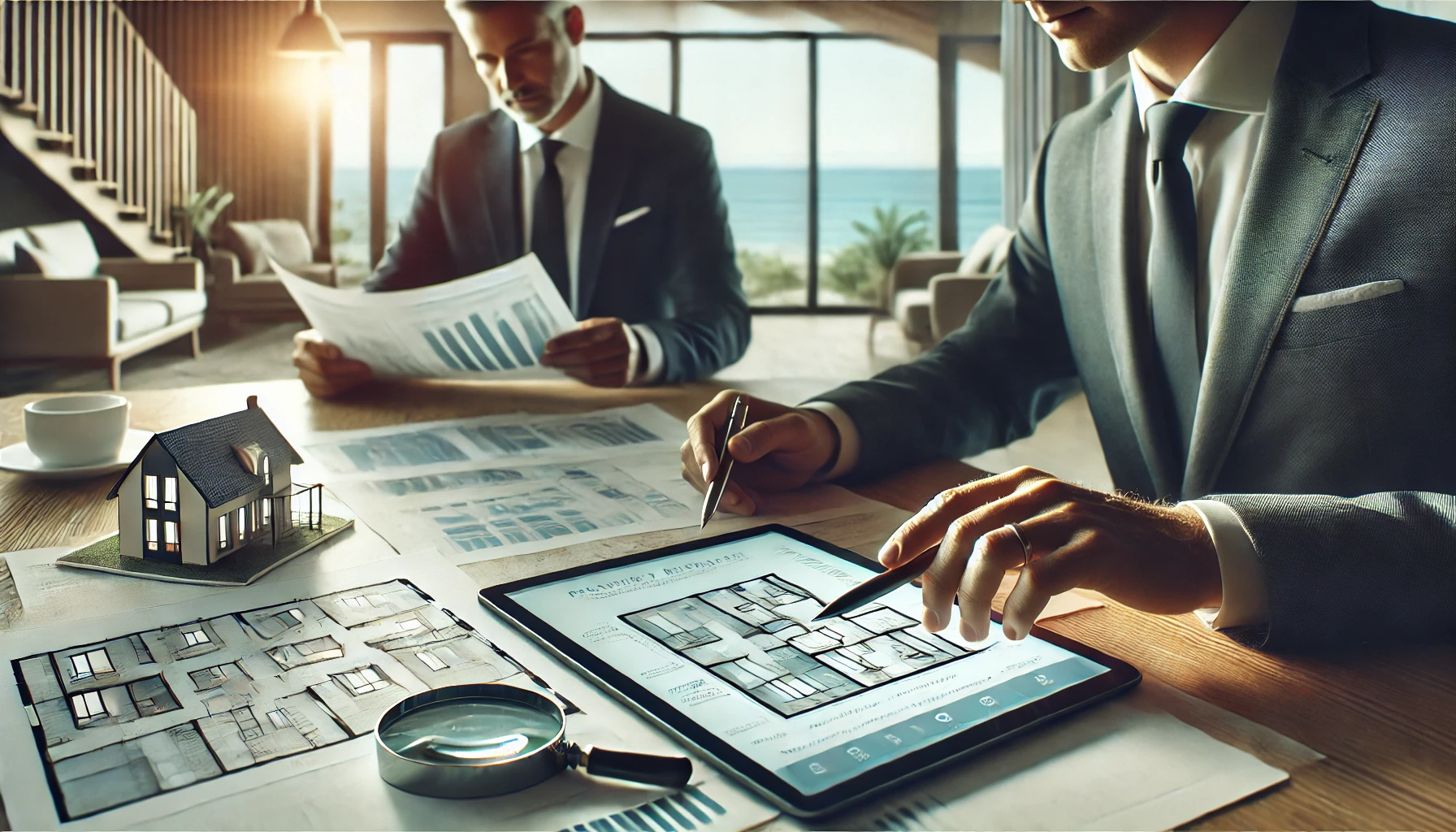 Immobilien in K&uuml;stenlage &ndash; Symbolgrafik