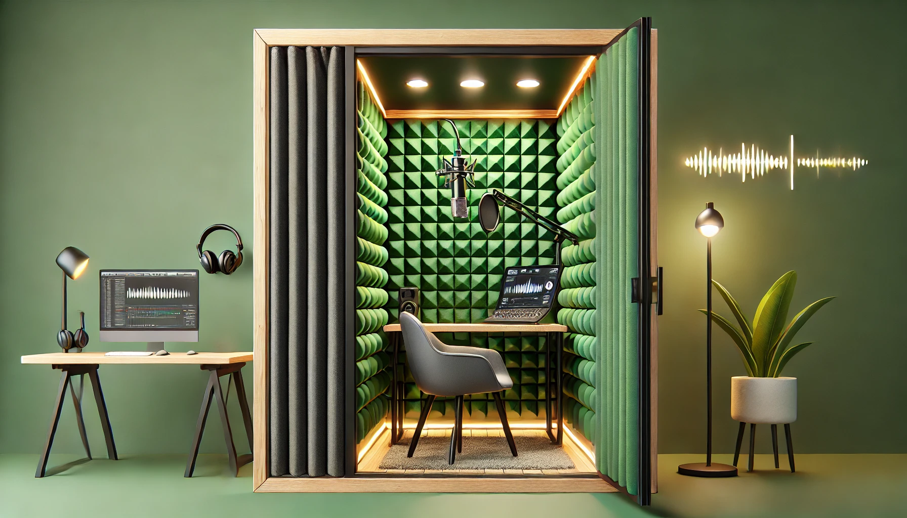 Greenbox für Calls und Podcasts im Coworking in Ulcinj