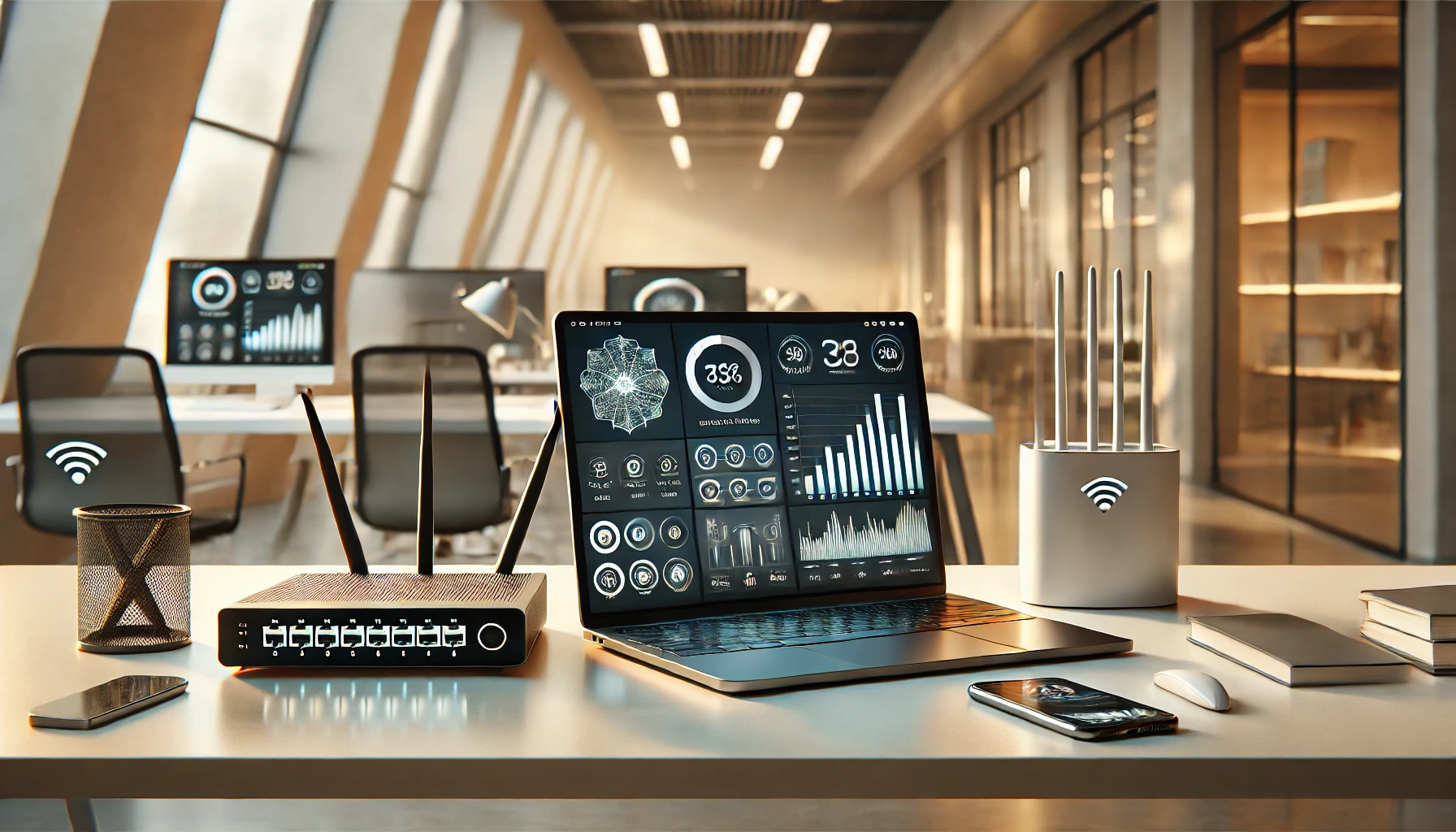 Stabiles WLAN und Setup im Coworking in Ulcinj