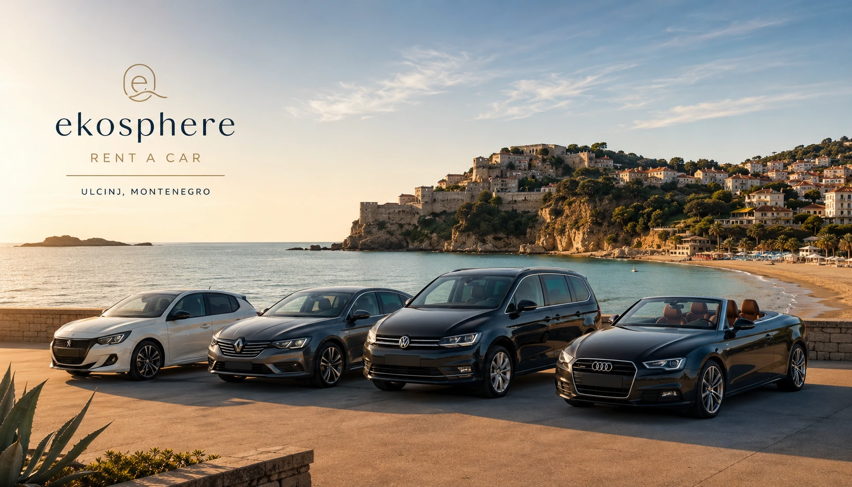 ekosphere Rent-A-Car in Ulcinj Montenegro mit Mietwagenangeboten und Flughafen-Shuttle