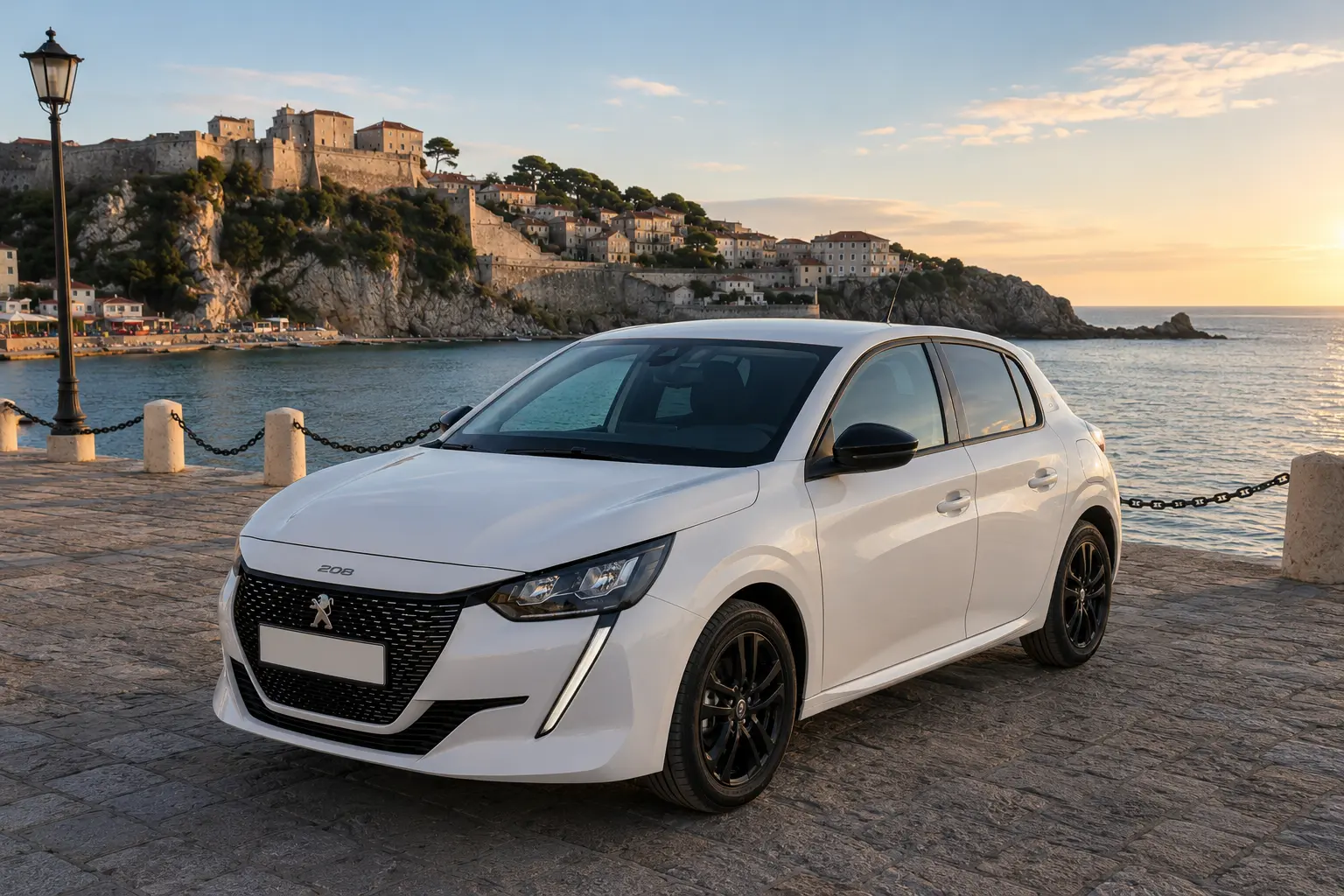 Peugeot 208 mit Schaltgetriebe als Mietwagen in Ulcinj &uuml;ber ekosphere Rent-A-Car anfragen